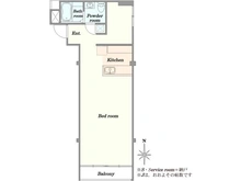 【東京都/大田区北千束】北千束コーポラス 間取り図