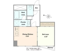 【東京都/品川区旗の台】リフレスコア旗の台 間取り図