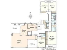 【東京都/大田区中央】グランフォルム大田中央  間取り図