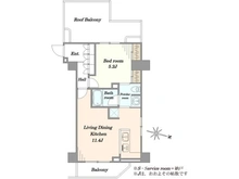 【東京都/品川区西中延】B CITY APARTMENT SHINAGAWA WEST 間取り図