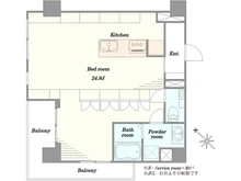 【東京都/中央区新富】パロス新富町 間取り図