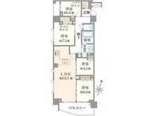 【愛知県/名古屋市名東区社口】シティハウス上社ヒルズ 間取り図