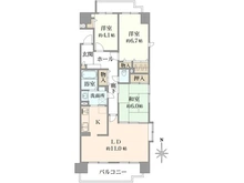 【愛知県/名古屋市熱田区二番】グランドメゾン六番町 間取り図