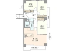 【愛知県/名古屋市北区金城町】ユーハウス志賀公園 間取り図