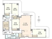 【愛知県/名古屋市東区出来町】ザ・シーン徳川園 間取り図