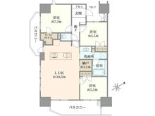 【愛知県/名古屋市千種区星ケ丘】サンクレーア星ヶ丘 間取り図