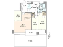 【愛知県/名古屋市千種区東明町】東山公園シティハウス 間取り図