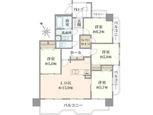 【愛知県/名古屋市名東区名東本通】星ヶ丘グランドハイツ 間取り図