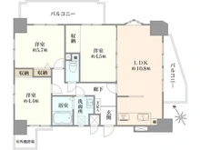 【愛知県/名古屋市西区名駅】名駅アイリス 間取り図