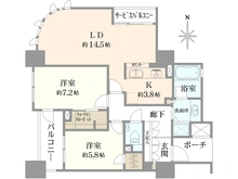 【愛知県/名古屋市東区泉】グランドメゾン泉 間取り図