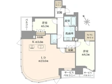 【愛知県/名古屋市千種区山門町】パークコート覚王山山門町 間取り図