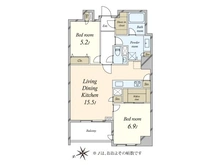 【東京都/中央区明石町】グランスイート明石町 間取り図