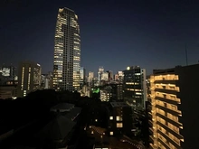 【東京都/港区虎ノ門】シティタワー虎ノ門 眺望：バルコニーから（夜景）
