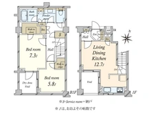 【東京都/港区南青山】 オープンレジデンス南青山イーストテラス 間取り図
