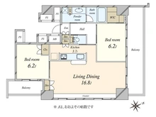 【東京都/港区虎ノ門】グランスイート虎ノ門 間取り図
