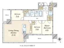 【東京都/港区浜松町】パークコート浜離宮ザタワー 間取り図