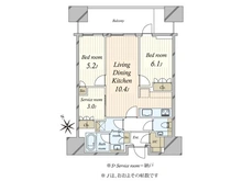 【東京都/港区麻布台】麻布台ヒルズレジデンス B棟 間取り図