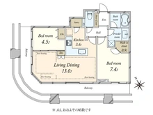 【東京都/港区虎ノ門】パークコート虎ノ門愛宕タワー 間取り図