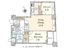 【東京都/港区赤坂】パークコート赤坂ザタワー 間取り図