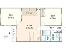 【神奈川県/横浜市中区西竹之丸】チェリーハイツ山手 間取り図