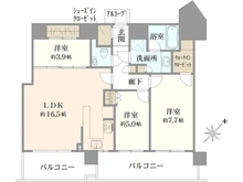 【神奈川県/横浜市中区尾上町】横浜シティタワー馬車道 間取り図