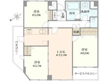 【神奈川県/横浜市中区本牧元町】本牧三渓園ヒルズ 間取り図