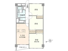 【神奈川県/横浜市南区中里】弘明寺パークハイツ 間取り図