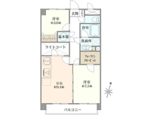 【神奈川県/横浜市南区堀ノ内町】ヴォワール蒔田 間取り図