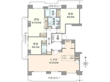 【神奈川県/横浜市中区本牧原】パーク・コート本牧 間取り図
