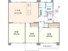 【神奈川県/横浜市磯子区洋光台】洋光台南第一団地 間取り図