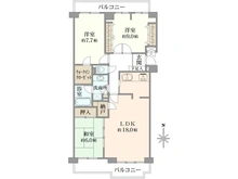 【神奈川県/横浜市中区本牧原】新本牧壱番館 間取り図