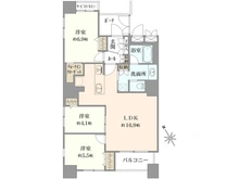 【神奈川県/横浜市中区山下町】ヴィルヌーブタワー横浜関内 間取り図