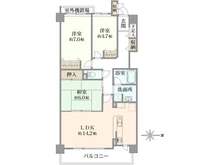 【神奈川県/横浜市南区永田東】モリスガーデンヒルズ井土ヶ谷 間取り図