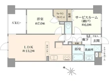 【神奈川県/横浜市中区扇町】エスト・グランディール横濱関内 間取り図