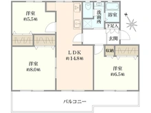 【神奈川県/横浜市磯子区洋光台】洋光台南第1団地 4-4号棟 間取り図