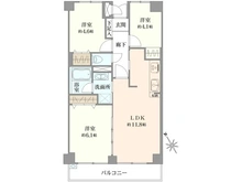 【神奈川県/横浜市磯子区磯子】コスモ磯子グリーンアベニュー 間取り図