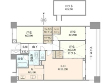 【神奈川県/横浜市中区打越】パークハイム横濱山手 間取り図