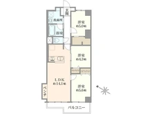 【神奈川県/横浜市磯子区森】磯子センチュリーマンション 間取り図