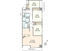 【神奈川県/横浜市南区吉野町】ベイサイトコート横浜 間取り図