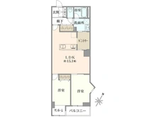 【神奈川県/横浜市中区新山下】新山下ベイシティ 6号棟 間取り図