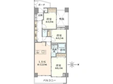 【神奈川県/横浜市南区永田山王台】コスモヒルズ永田山王台 間取り図