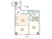 【神奈川県/横浜市鶴見区生麦】ダイアパレス生麦第二 間取り図