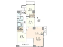 【神奈川県/横浜市中区太田町】ライオンズステージ関内メダリオン 間取り図