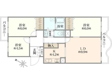 【神奈川県/横浜市磯子区磯子】磯子レインボーハイツ 間取り図