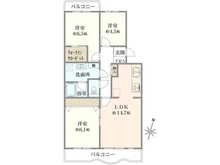 【神奈川県/横浜市磯子区磯子】磯子レインボーハイツ 10-1号棟 間取り図