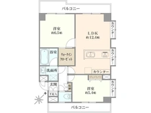 【神奈川県/横浜市中区末吉町】ライオンズマンション伊勢佐木町北 間取り図