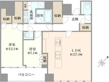 【神奈川県/横浜市中区北仲通】ザ・タワー横浜北仲 間取り図