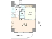 【神奈川県/横浜市中区長者町】ライフレビュー横濱関内パークフロント 間取り図