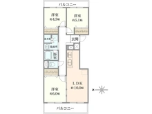 【神奈川県/横浜市磯子区森が丘】森が丘スカイハイツ 間取り図