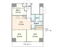 【神奈川県/横浜市南区永楽町】ライオンズマンション横浜大通り公園南 間取り図